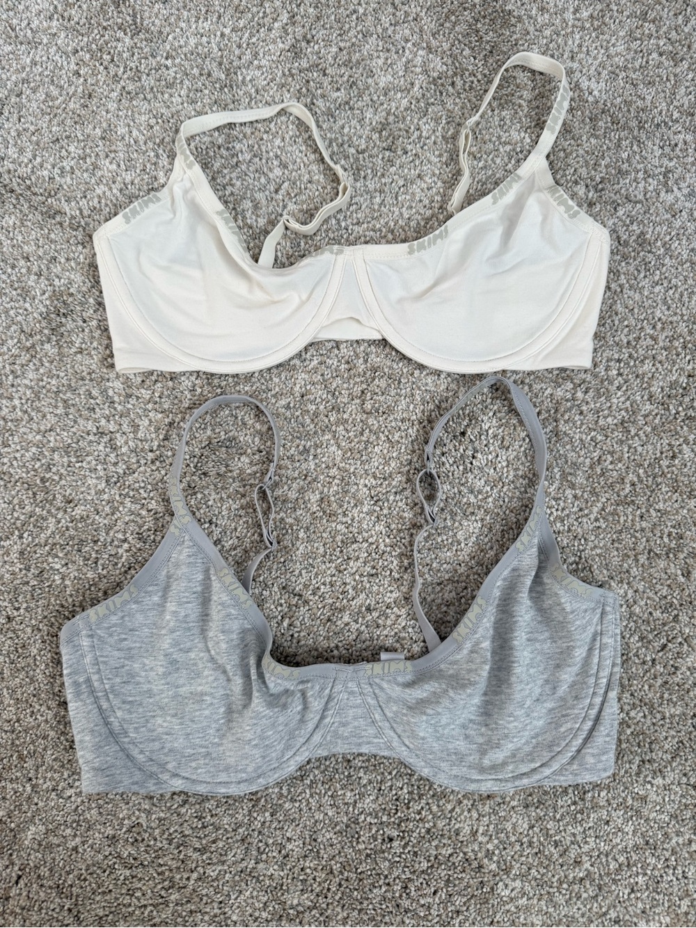 Skims Cotton Logo Demi Bra Bundle